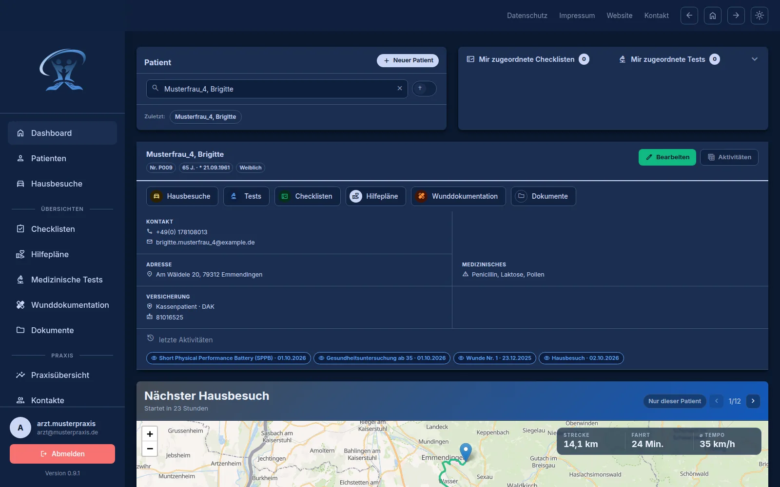 Dashboard in MARA Assist