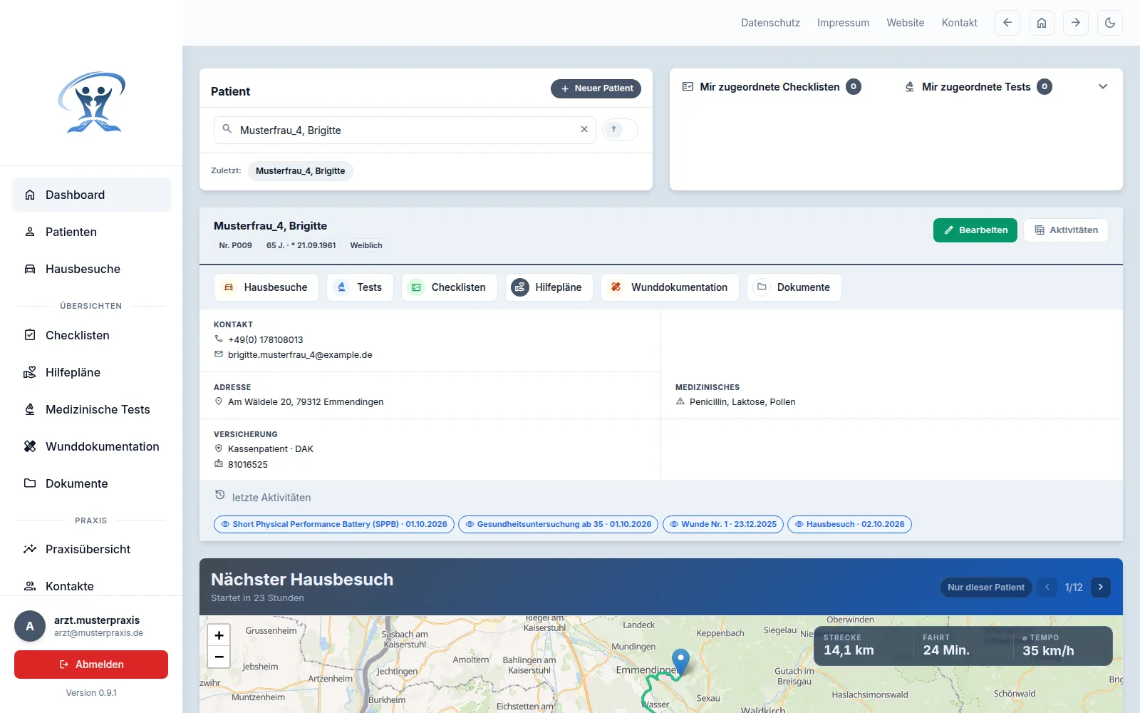 Dashboard in MARA Assist